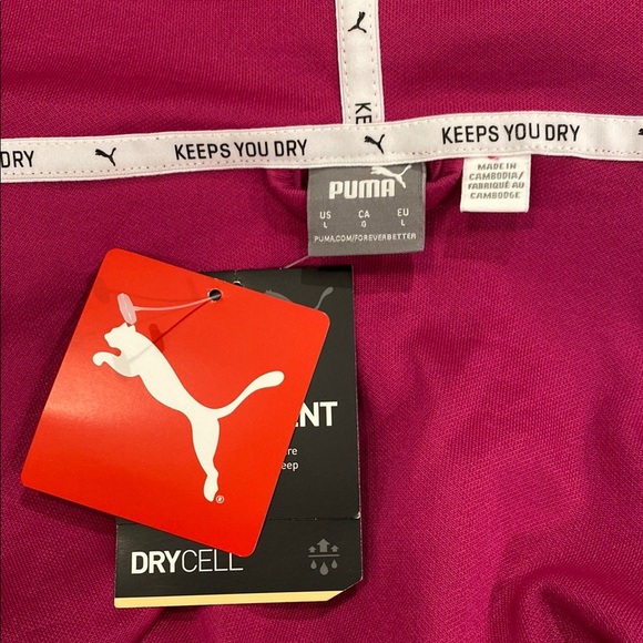 Puma Pink and White Hooded Jacket with Sporty Style - Picture 8 of 15